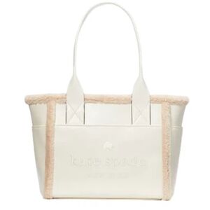 Kate Spade Jett Faux Shearling Tote- Merinque KE517.